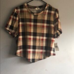 Plaid Crop Top